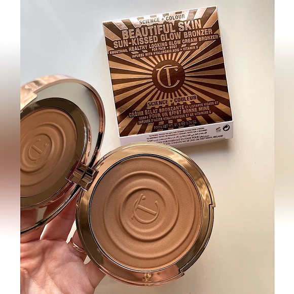 ☃️BOGO50%☃️ 🆕🤎CHARLOTTE TILBURY: #2 MED Beautiful Skin Sun-Kissed Glow Bronzer - Picture 2 of 7